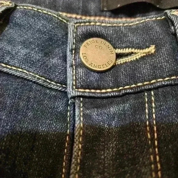 PAIGE WOMEN'S HOXTON ANKLE SKINNY LEG STRETCH BLUE JEANS Size 26 Blue #174 - Picture 6 of 8